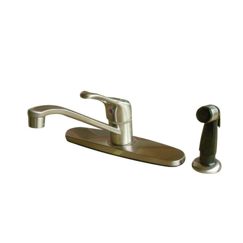 Kingston Brass KB562SN Sg-Hnd Centerset Kitchen Faucet