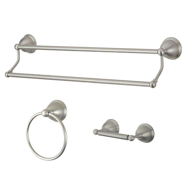 Kingston Brass BAK396348SN 3-Piece Bathroom Hardware