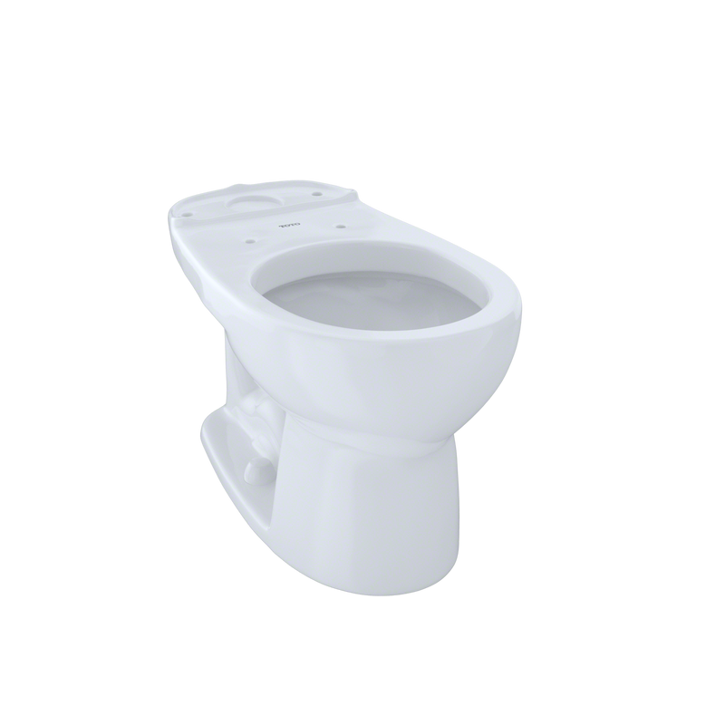 TOTO Eco Drake and Drake Round Toilet Bowl, Cotton White C743E