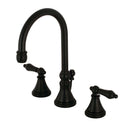 Kingston Brass KS2980AL 8 in. Wsp Bath Faucet, Matte Black