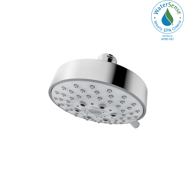 TOTO L Series Modern Round Five Spray Modes 4 inch 1.75 GPM Showerhead, Polished Chrome TBW01013U4#CP