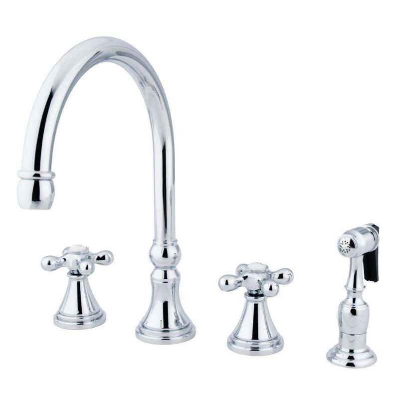 Kingston Brass KS2791AXBS Widespread Kitchen Faucet