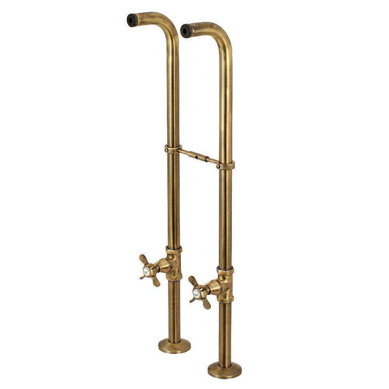 Kingston Brass CC266S3BEX Supply Line Package, Antique Brass