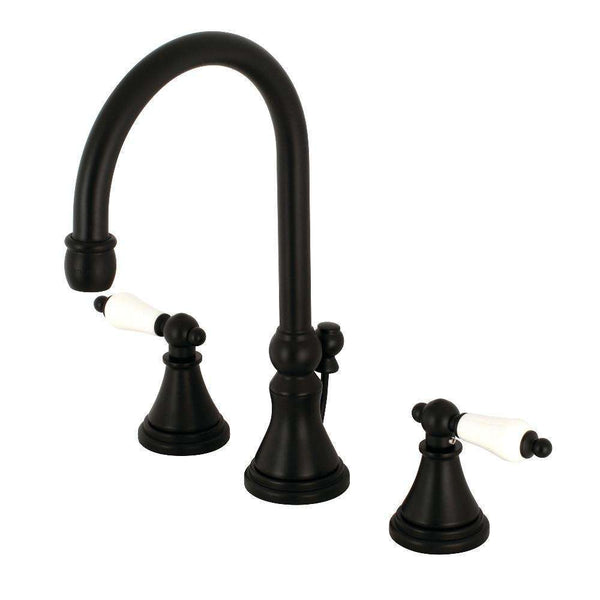 Kingston Brass KS2980PL 8 in. Wsp Bath Faucet, Matte Black