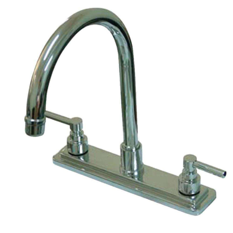 Kingston Brass KS8791ELLS 8-Inch Centerset Kitchen Faucet