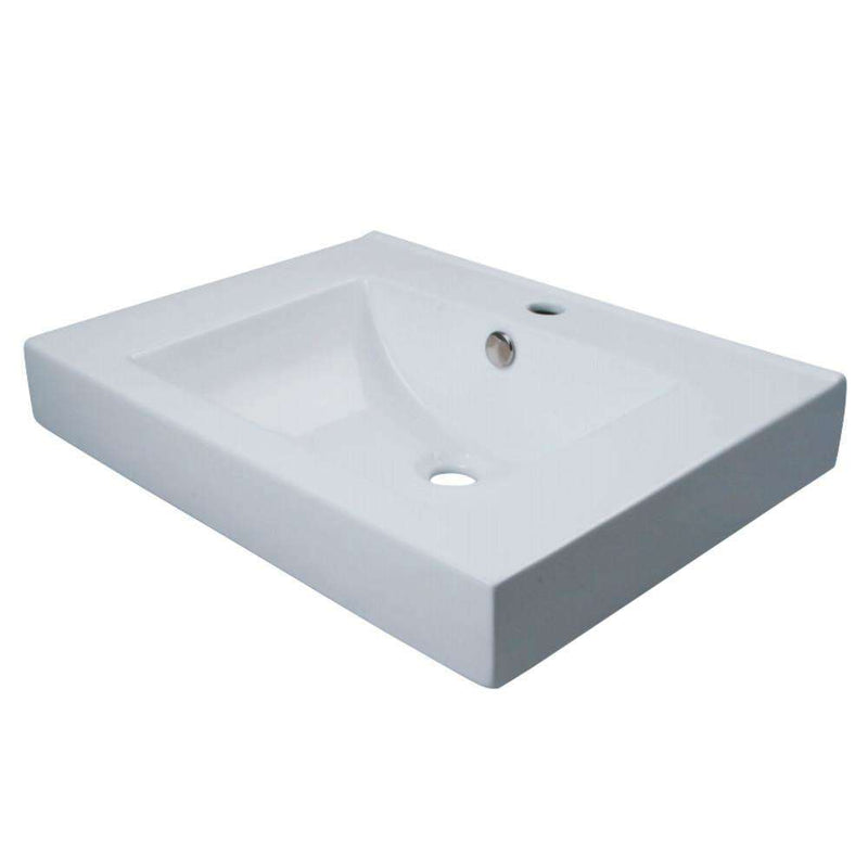 Kingston Brass EV9620 Vessel Sink, White