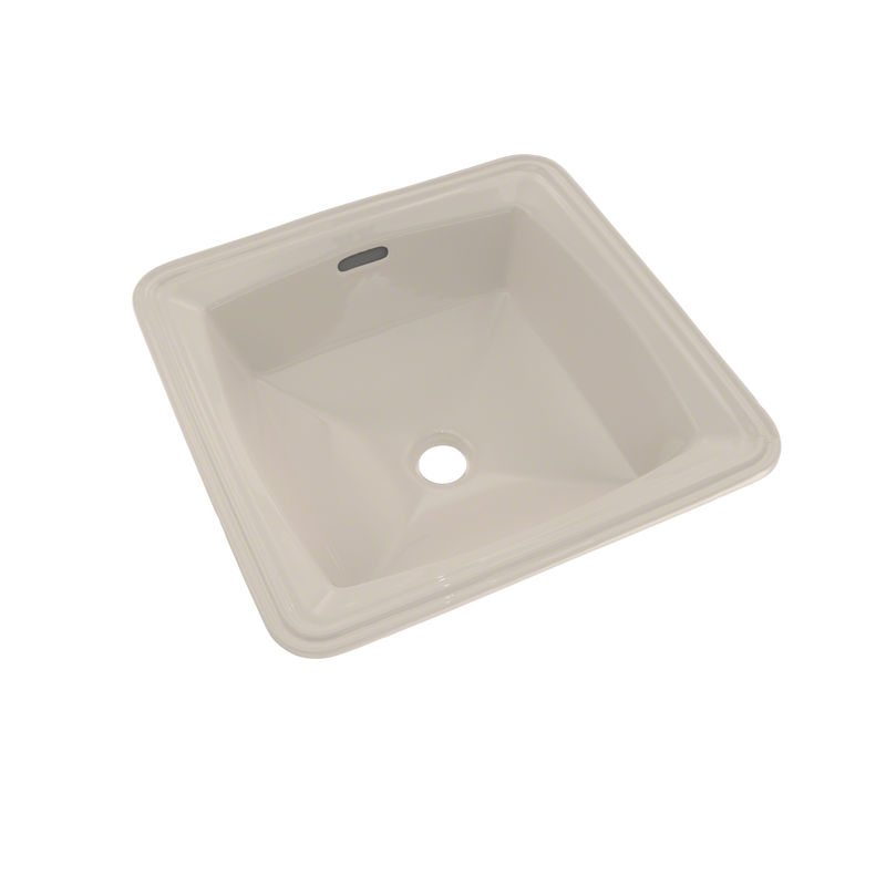 TOTO Connelly Square Undermount Bathroom Sink with CeFiONtect, Sedona Beige LT491G