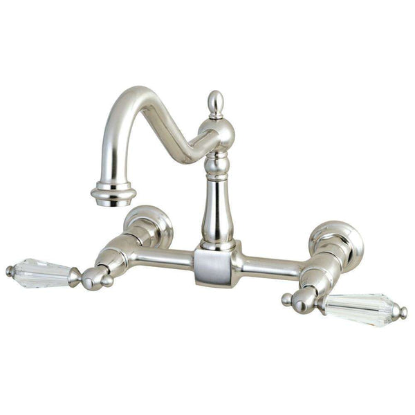 Kingston KS1248WLL 8" Centerset Wall Mount Kitchen Faucet