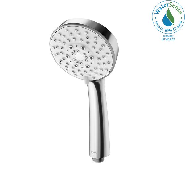 TOTO L Series Modern Round Five Spray Mode 4 inch 1.75 GPM Handshower, Polished Chrome TBW01020U4#CP