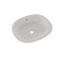 TOTO Maris 17-5/8" x 14-9/16" Oval Undermount Bathroom Sink with CeFiONtect, Colonial White LT483G