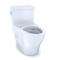 TOTO Legato One-Piece Elongated 1.28 GPF WASHLET and Auto Flush Ready Toilet with CEFIONTECT, Cotton White CST624CEFGAT40#01