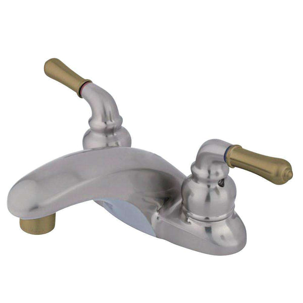 Kingston Brass KB629LP 4 in. Centerset Bath Faucet/ Brass