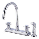 Kingston Brass KS8791DX Centerset Kitchen Faucet