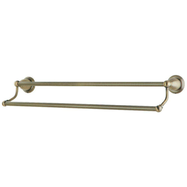 Kingston Brass BA175318AB Dual Towel Bar, Antique Brass