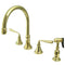 Kingston Brass KS2792ZLBS Wsp Kitchen Faucet, Polished Brass