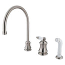 Kingston Brass KS3818PL Widespread Kitchen Faucet