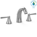 TOTO SilasTwo Handle Widespread 1.5 GPM Bathroom Sink Faucet, Polished Chrome TL210DD