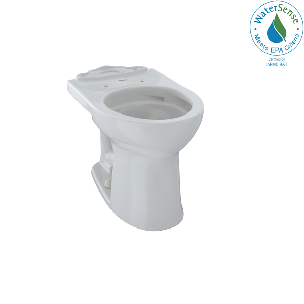 TOTO Drake II Universal Height Round Toilet Bowl with CeFiONtect, Colonial White CST453CEFG#11