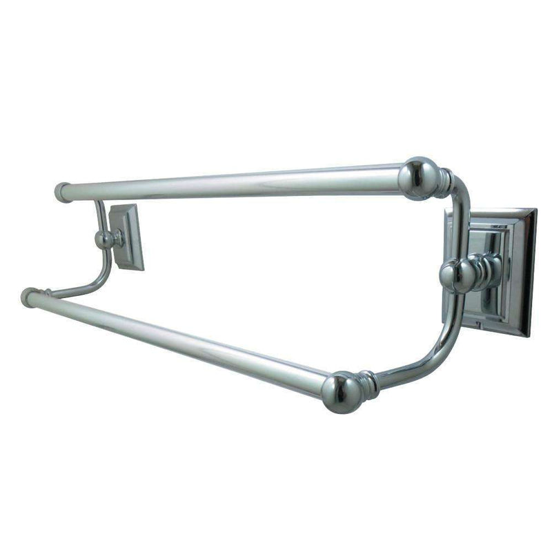 Kingston Brass BA6013C 24" Dual Towel Bar, Polished Chrome