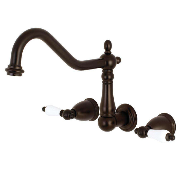 Kingston Brass KS1285PL Wall Mount Kitchen Faucet Bronze