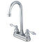 Kingston Brass KB491AL Vic 4" Centerset High Arch Bar Faucet