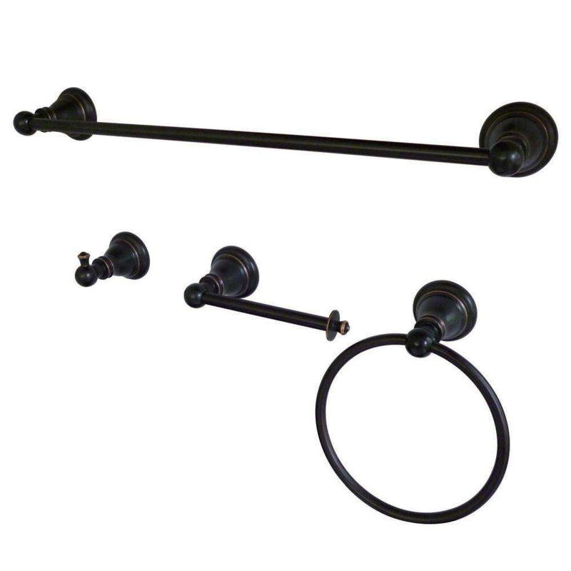 Kingston Brass BAHK192478NB Bathroom Accs Set, Naples Bronze