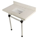 Kingston Brass KVPB36WQASQ5 36X22 White Quartz Vanity