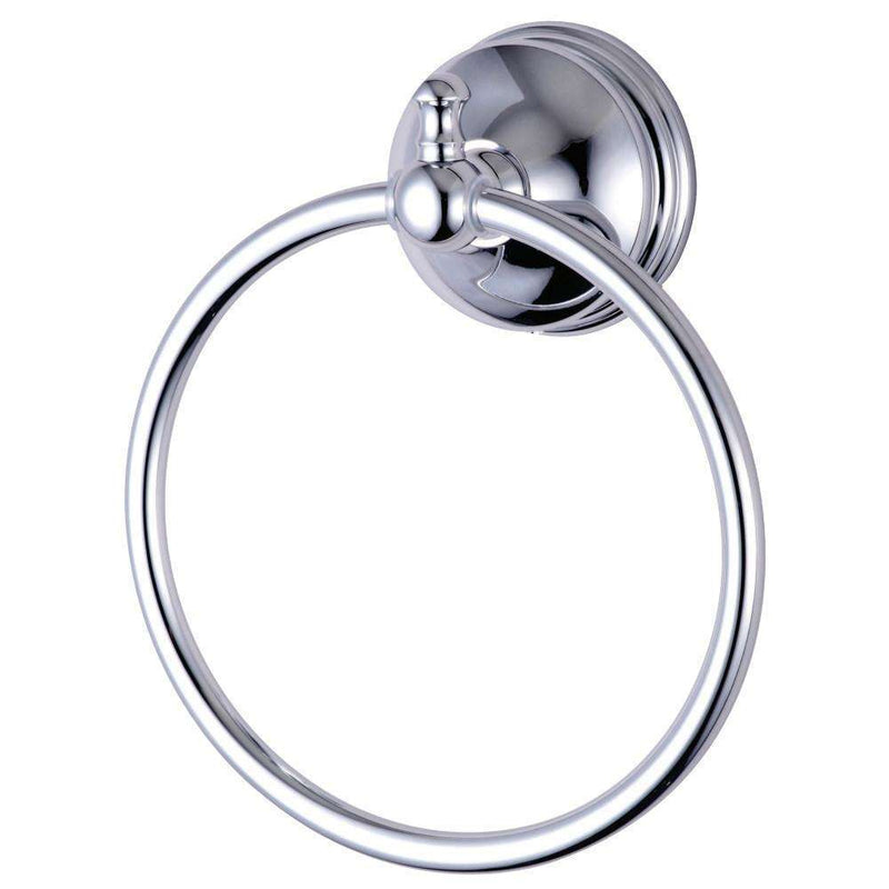 Kingston Brass BA7614C Naples Towel Ring, Polished Chrome