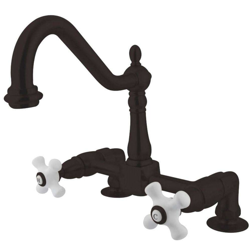 Kingston Brass KS1145PX 8-Inch Centers Kitchen Faucet Bronze