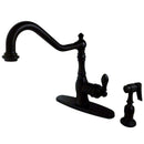 Kingston GSY7705ACLBS Classic Sg-Hnd Kitchen Faucet W/ Sp