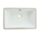 Kingston Brass LB21137 Undermount Bathroom Sink, White