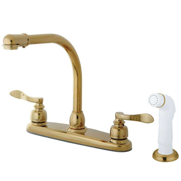 Kingston Brass KB8752NFL Centerset Kitchen Faucet Brass