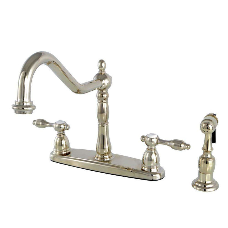 Kingston Brass KB1752TALBS Centerset Kitchen Faucet Brass