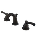 Kingston Brass GKB915FL Royale Widespread Bath Faucet Bronze