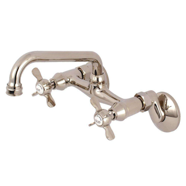 Kingston KS113PN 6" Adj Center Wall Mount Kitchen Faucet