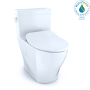 TOTO Legato One-Piece Elongated 1.28 GPF Toilet with CEFIONTECT and SoftClose Seat, WASHLET Ready, Cotton White MS624234CEFG