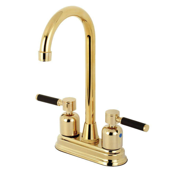 Kingston Brass KB8492DKL Kaiser Bar Faucet, Polished Brass