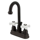 Kingston Brass KB3615PX 4 in. Centerset Bath Faucet Bronze