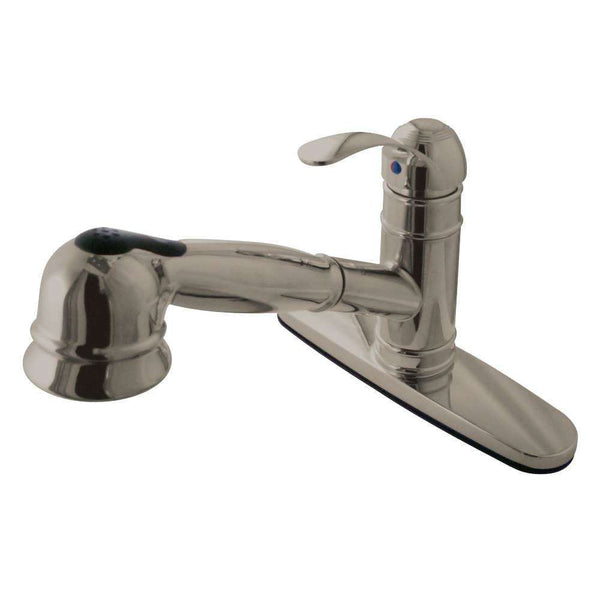 Kingston Brass GSC7578WEL Sg-Hnd Kitchen Faucet W/ Pull-Out