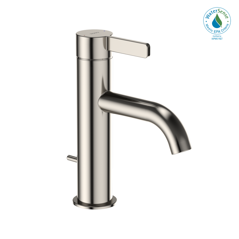 TOTO GF 1.2 GPM Single Handle Bathroom Sink Faucet with COMFORT GLIDE Technology, Polished Nickel TLG11301U