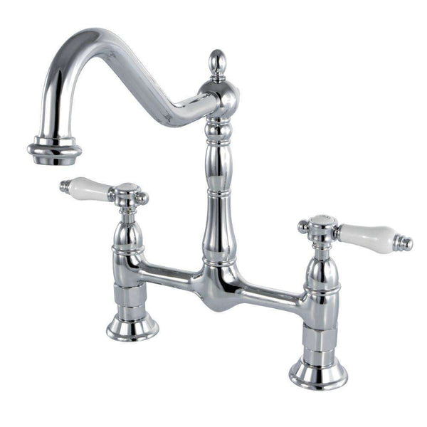 Kingston Brass KS1171BPL 8" Centerset Kitchen Faucet Less