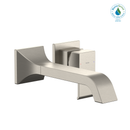 TOTO GC 1.2 GPM Wall-Mount Single-Handle Long Bathroom Faucet with COMFORT GLIDE Technology, Brushed Nickel TLG08308U