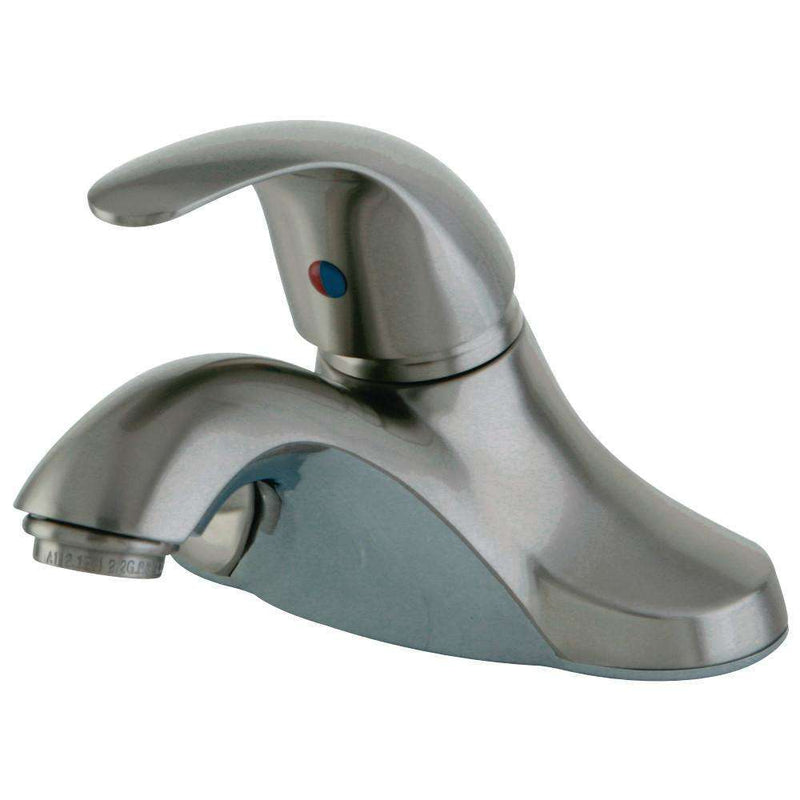 Kingston Brass KB6548LP Sg-Hnd 4 in. Centerset Bath Faucet