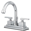 Kingston KS8661QLL Executive 4 in. Centerset Bath Faucet W/