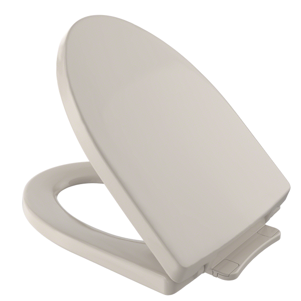 TOTO Soir ¬e SoftClose Non Slamming, Slow Close Elongated Toilet Seat and Lid, Bone SS214#03