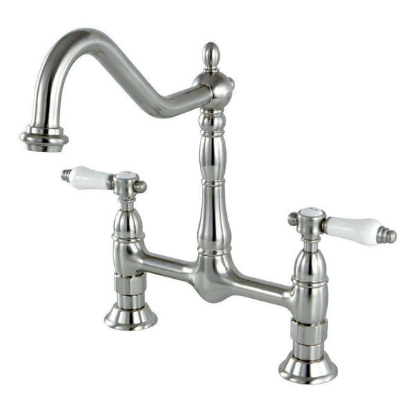 Kingston Brass KS1178BPL 8" Centerset Kitchen Faucet Less