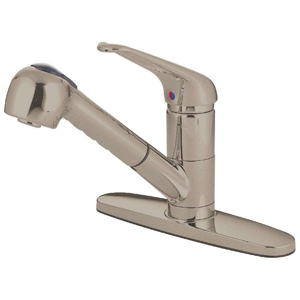 Kingston Brass KS888SN Pull-Out Kitchen Faucet