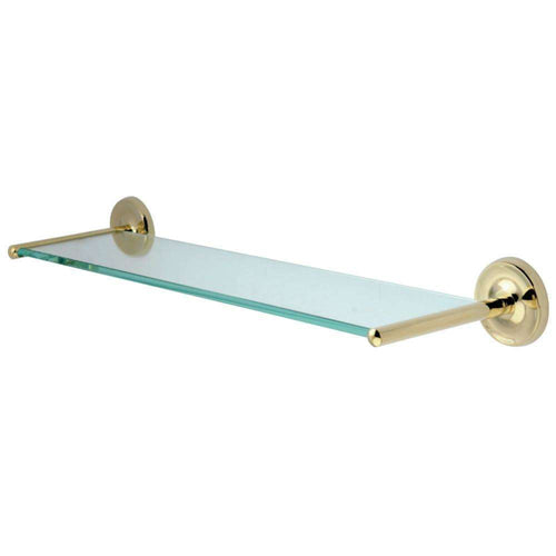 Kingston Brass BA319PB Glass Shelf, Polished Brass