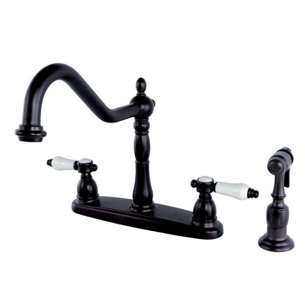 Kingston Brass KB1755BPLBS Centerset Kitchen Faucet Bronze