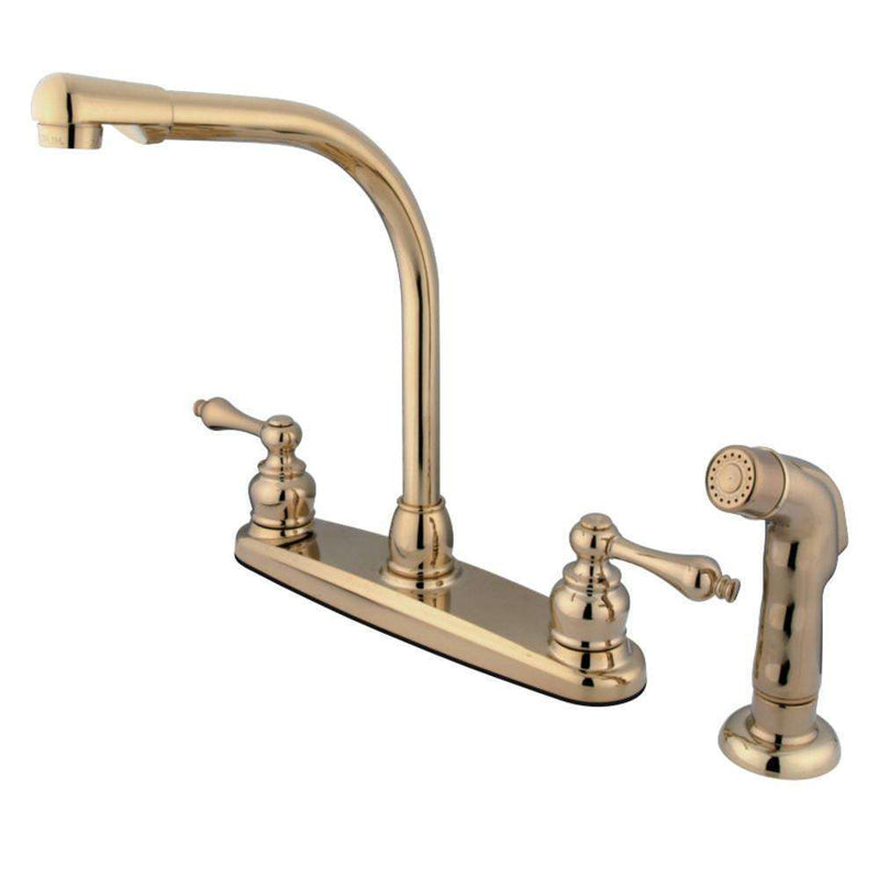 Kingston Brass KB712ALSP Centerset Kitchen Faucet Brass